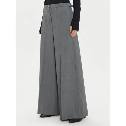 Zdjęcie TWINSET Spodnie palazzo 242AM2043 Szary Wide Leg
