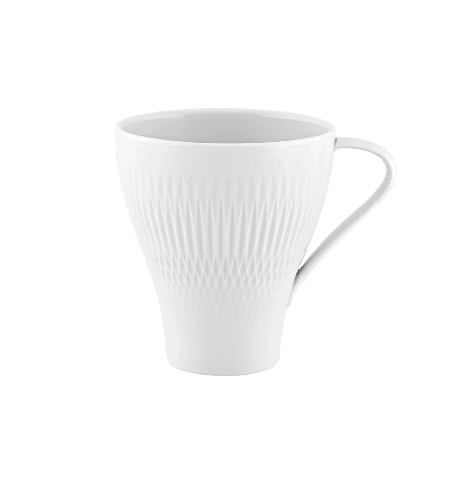 obrazek 1 Klasyczny biały kubek z porcelany Utopia z bogatym reliefowym zdobieniem - Vista Alegre
