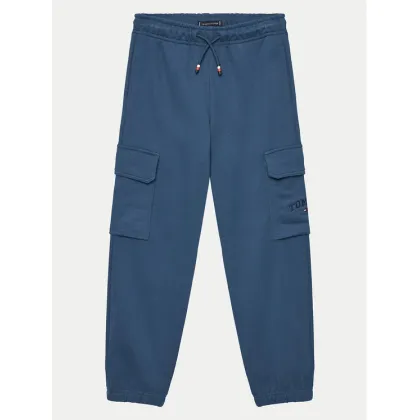 Zdjęcie Tommy Hilfiger Spodnie dresowe Varsity KB0KB09120 Niebieski Regular Fit