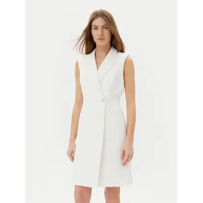 Zdjęcie DKNY Sukienka koktajlowa DD5U1H66 Écru Slim Fit