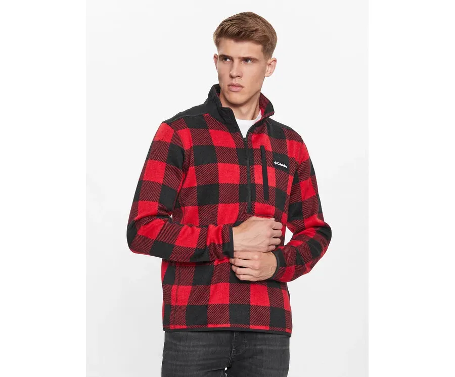 obrazek 1 Columbia Polar Sweater Weather™ II Printed Half Zip Czerwony Regular Fit