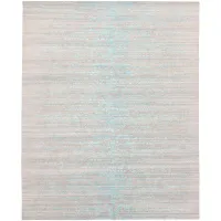 Picture Unconventional beige and blue cut-out carpet - SHANGRI LA AQUA AZUL 7032