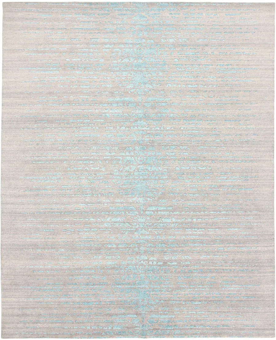 picture 1 Unconventional beige-blue cut carpet - SHANGRI LA AQUA AZUL 7032