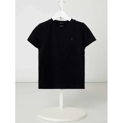 Zdjęcie T-shirt z bawełny organicznej z detalami z logo