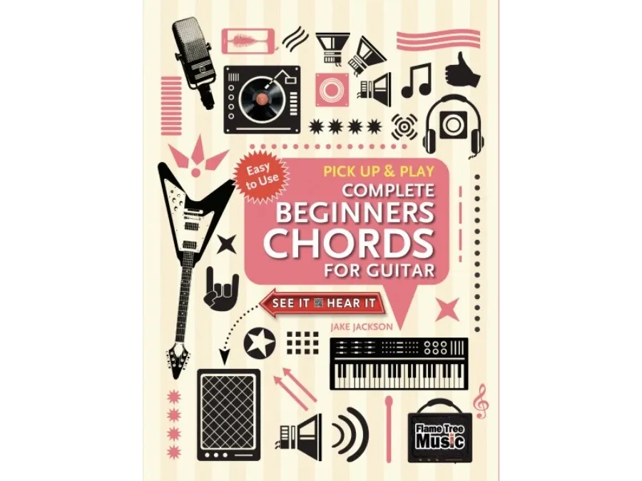 obrazek 1 Poradnik Kompletne akordy dla początkujących na gitarę (ucz się i zagraj) - Flame Tree Publishing