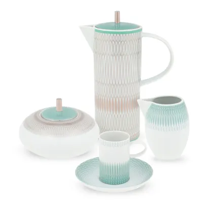 Zdjęcie Duży porcelanowy zestaw do kawy ze współczesnej kolekcji Venezia - Vista Alegre
