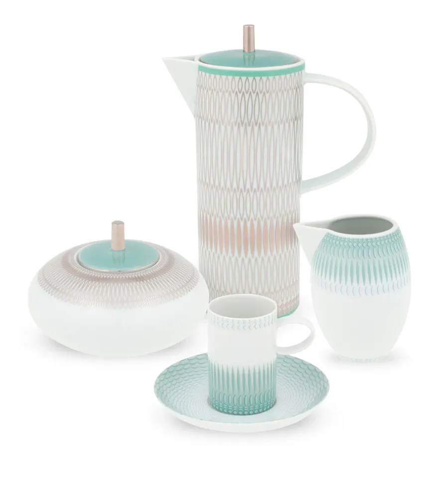 obrazek 1 Duży porcelanowy zestaw do kawy ze współczesnej kolekcji Venezia - Vista Alegre