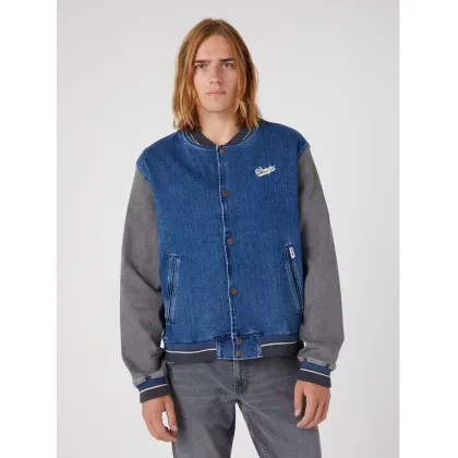 Zdjęcie Wrangler Kurtka bomber Baseball W48272Z90 112331618 Niebieski Regular Fit