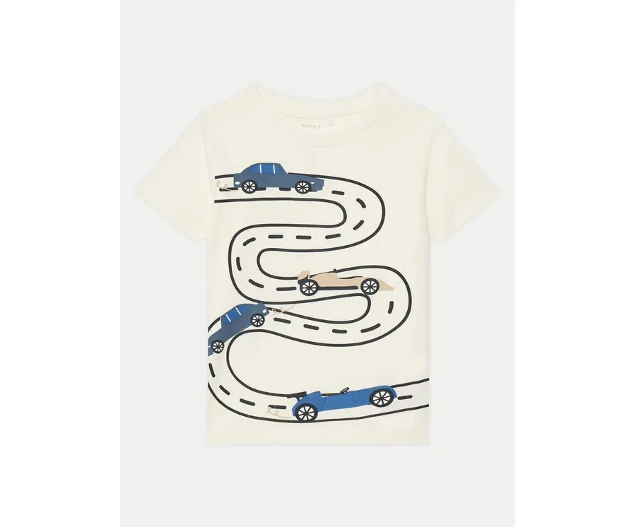 obrazek 1 NAME IT T-Shirt Borris 13238894 Biały Regular Fit