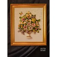 Zdjęcie Wykonany we Włoszech - ozdobny obraz ceramiczny 80x68 cm