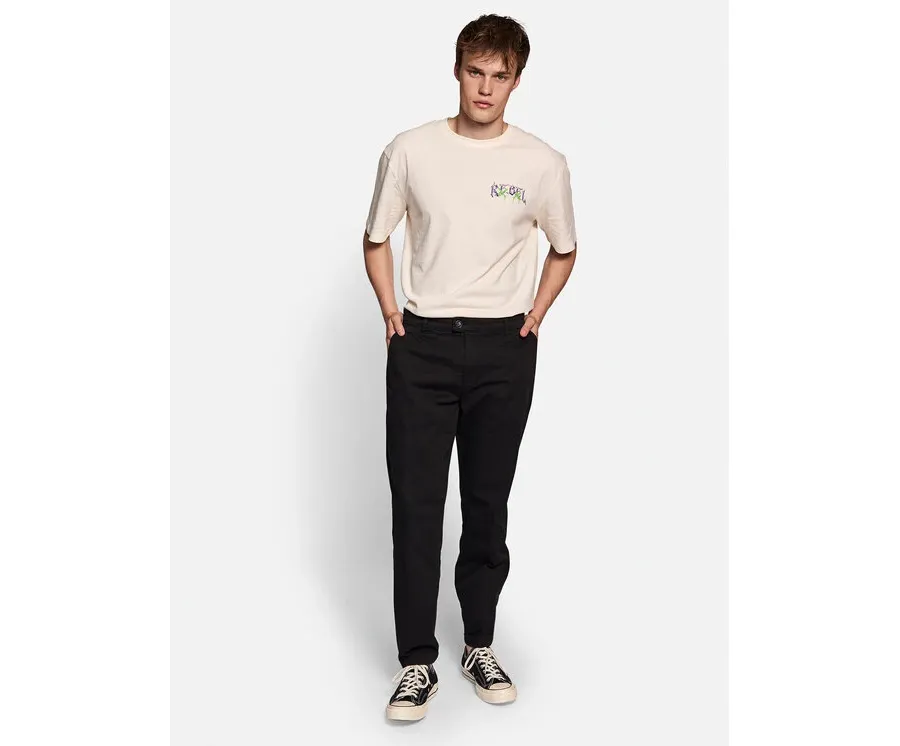 obrazek 1 Redefined Rebel Spodnie dzianinowe Aron 226019 Czarny Regular Fit