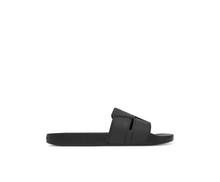 obrazek 1 Calvin Klein Klapki Pool Slide Double T HM0HM01752 Czarny