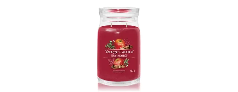 obrazek 1 Yankee Candle Red Apple Wreath Signature Jar Świeca zapachowa 567 g
