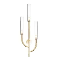 Picture Elegant wall lamp in a delicate gold finish with Pyrex glass - Il Paralume Marina