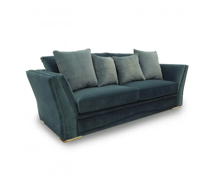 obrazek 1 Turkusowa wygodna sofa w nowoczesnym stylu - Sevensedie