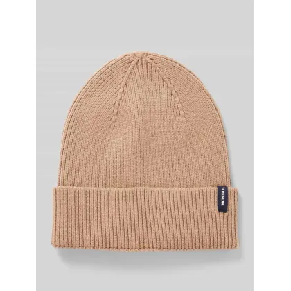 Zdjęcie Czapka z dzianiny z mieszanki wiskozy z detalem z logo