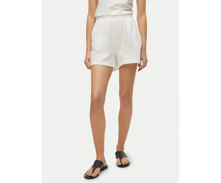 obrazek 1 Vero Moda Szorty materiałowe Natali 10279687 Biały Baggy Fit