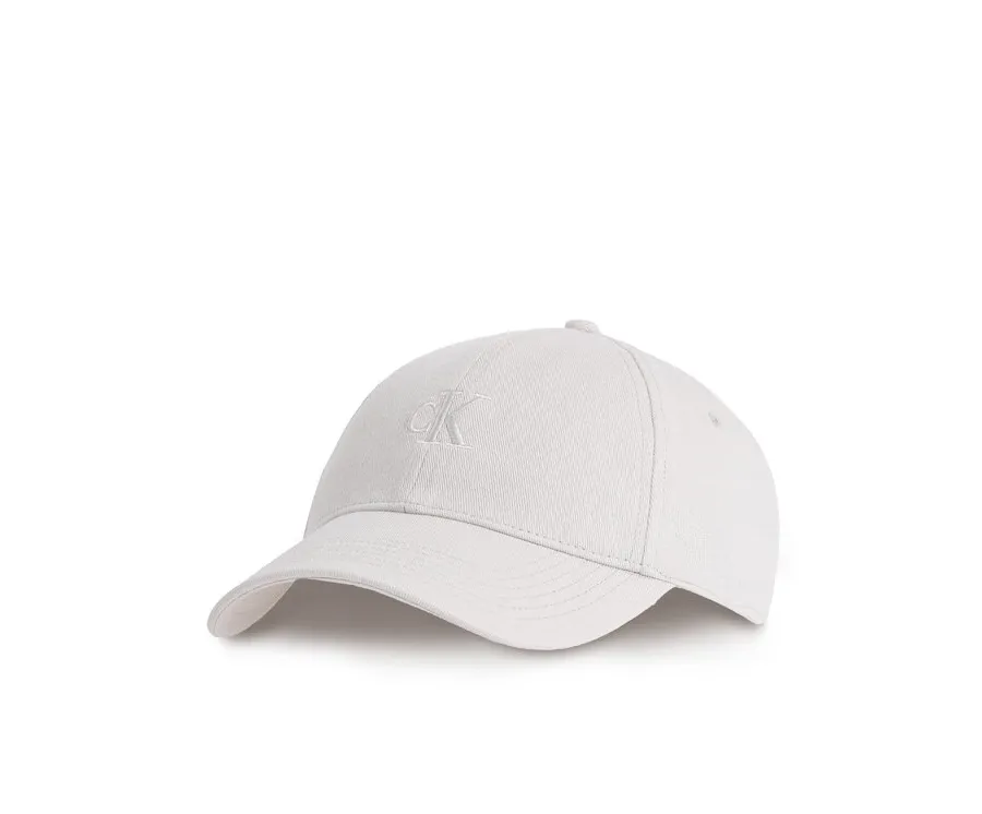 obrazek 1 Calvin Klein Czapka z daszkiem Embroidered Monogram Cap LV04K5024G Biały