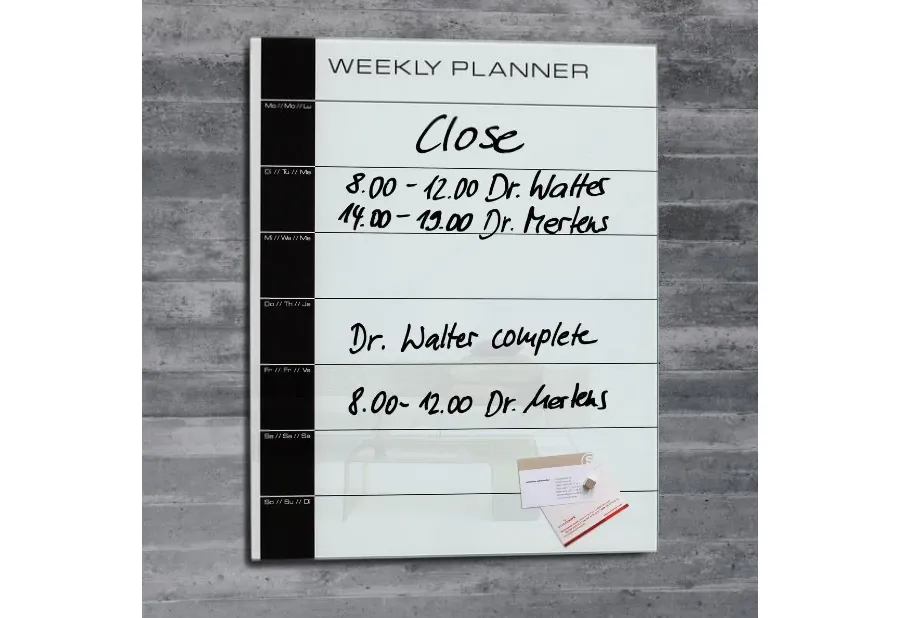 picture 1 Magnetic Glass Board artverum 100x65 cm