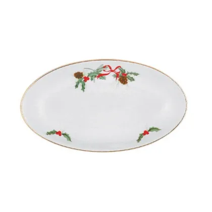 Zdjęcie Mały owalny półmisek wykonany z najwyższej jakości porcelany