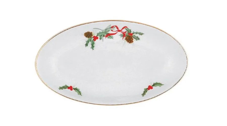 obrazek 1 Mały owalny półmisek wykonany z najwyższej jakości porcelany