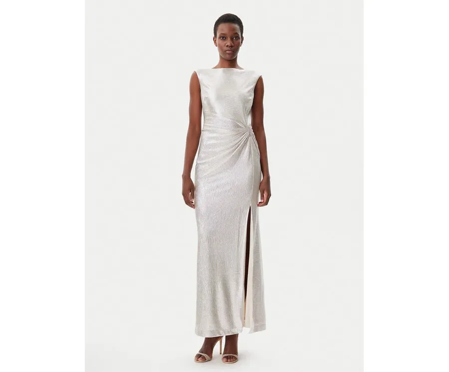 obrazek 1 Lauren Ralph Lauren Sukienka wieczorowa Long Grown 253771574 Złoty Regular Fit LAUREN RALPH LAUREN