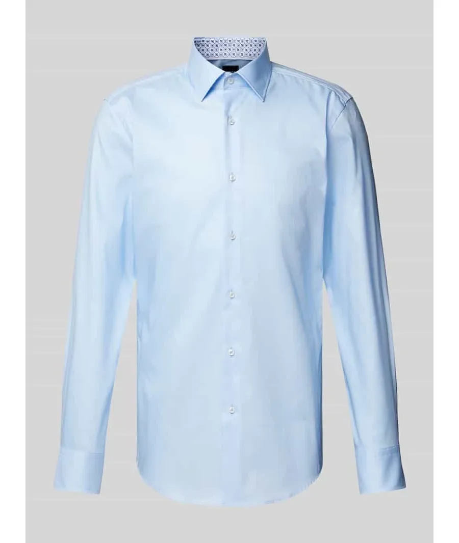 obrazek 1 Koszula biznesowa o kroju slim fit z listwą guzikową model ‘Hank’