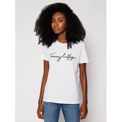 Zdjęcie Tommy Hilfiger T-Shirt Heritage Crew Neck Graphic Tee WW0WW24967 Biały Regular Fit