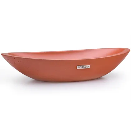 Zdjęcie Designerska umywalka 60 cm ORION BASIC – ceglasty, bez dekoru, bez lakieru