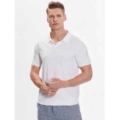 Zdjęcie Lindbergh Polo 30-404036 Biały Slim Fit
