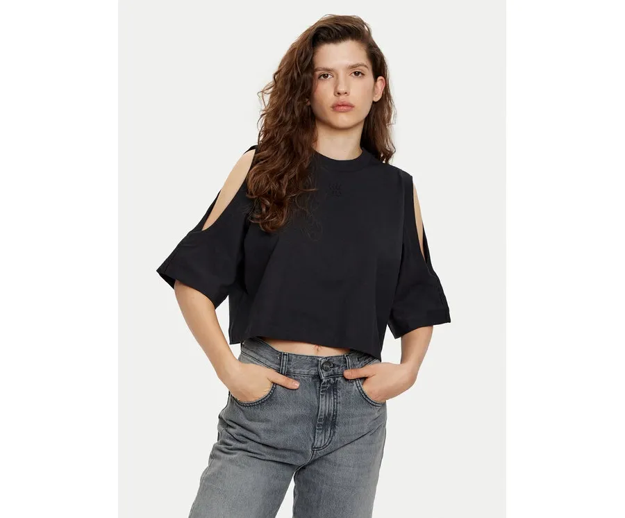 obrazek 1 HUGO T-Shirt Dewaja 50530453 Czarny Oversize