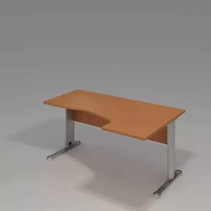 Zdjęcie Proste Biurko narożne o wymiarach 160/70x100/74 - Biuro Serwis