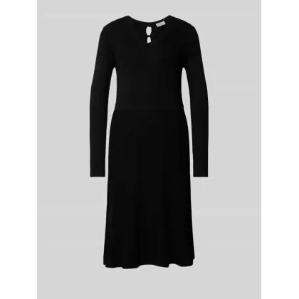 Zdjęcie Sukienka z dzianiny o długości do kolan z dekoltem w serek