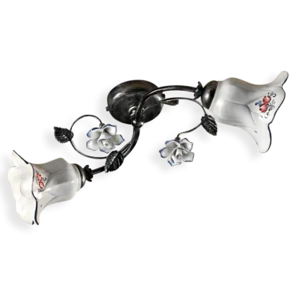 Zdjęcie Klasyczna lampa sufitowa-plafoniera w formie kwiatów z Włoch