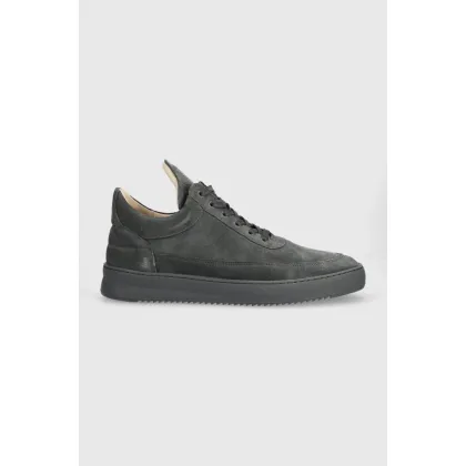 Zdjęcie Filling Pieces sneakersy zamszowe Low Top Suede kolor szary 10122791850