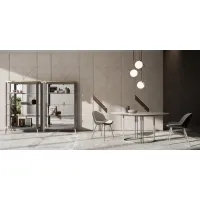 Zdjęcie Stylowy panel boazerii z brązowymi wstawkami lustrzanymi