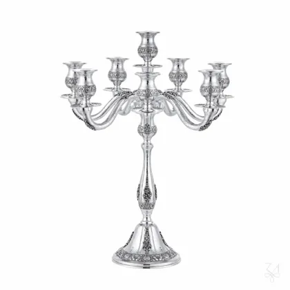 Zdjęcie Luksusowy srebrny świecznik Magic Forest na 8 świec - Zaramella Argenti