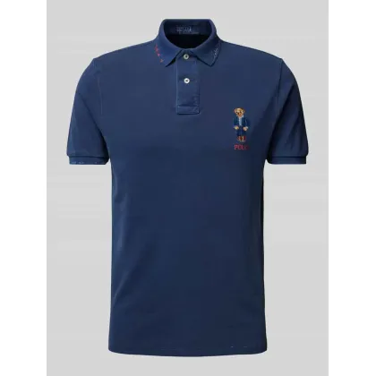 Zdjęcie Koszulka polo o kroju custom slim fit z wyhaftowanym logo