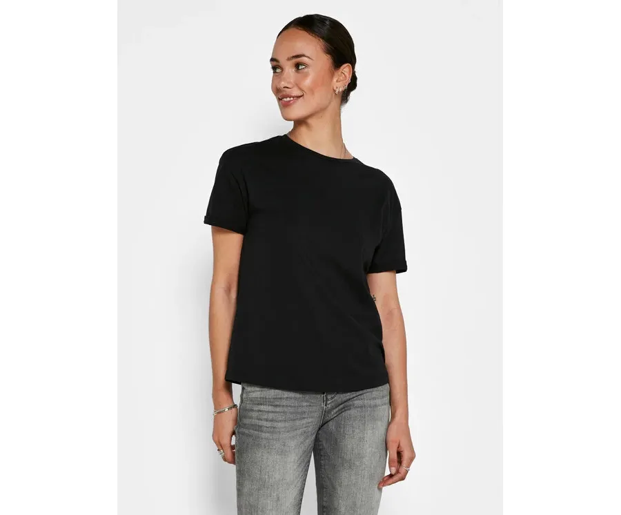 obrazek 1 Noisy May T-Shirt Brandy 27010978 Czarny Relaxed Fit