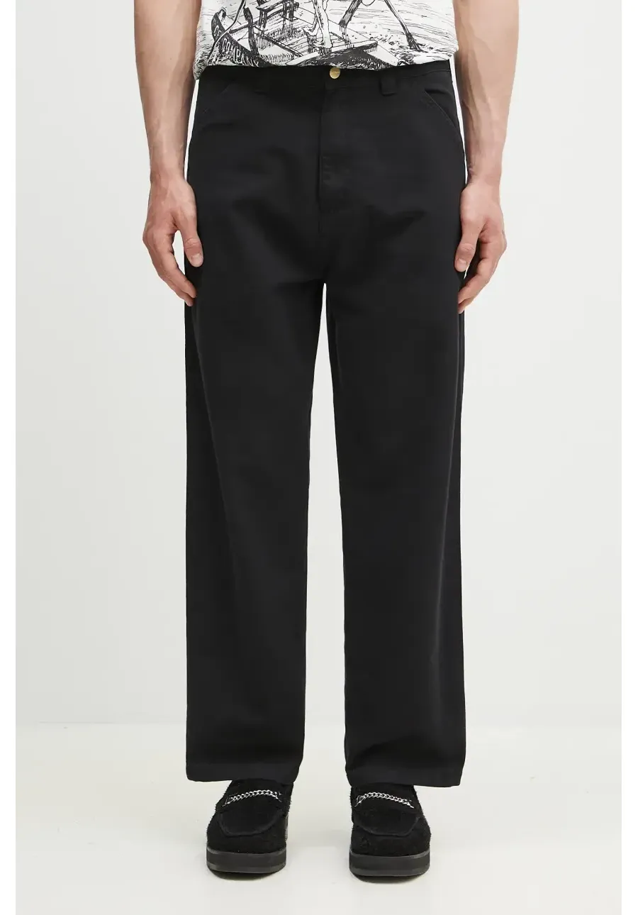 obrazek 1 Carhartt WIP spodnie bawełniane OG Single Knee Pant męskie kolor czarny proste I033754.8906