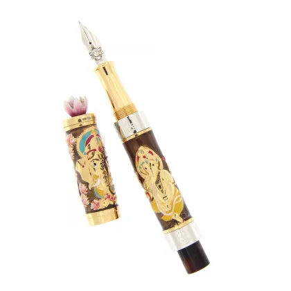 Zdjęcie Pióro wieczne Lord Ganesha in Silver Vermeil and Enamels