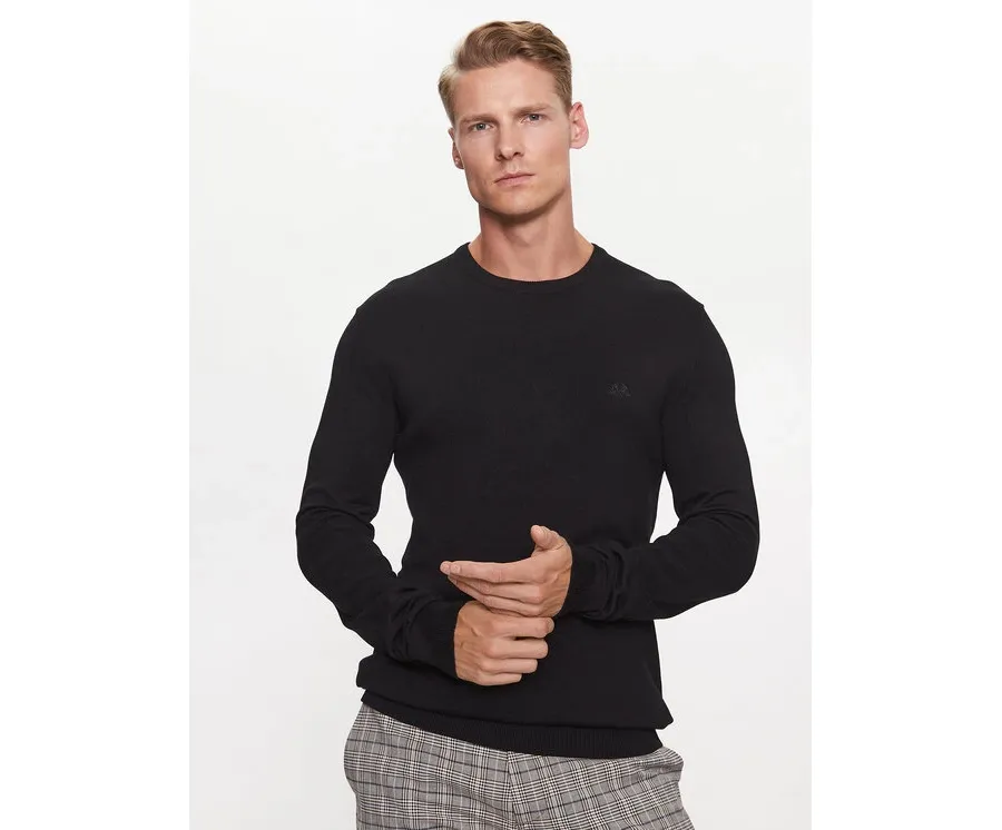 obrazek 1 Lindbergh Sweter 30-80043 Czarny Slim Fit