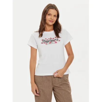 Zdjęcie Pepe Jeans T-Shirt Ginny PL505945 Biały Regular Fit