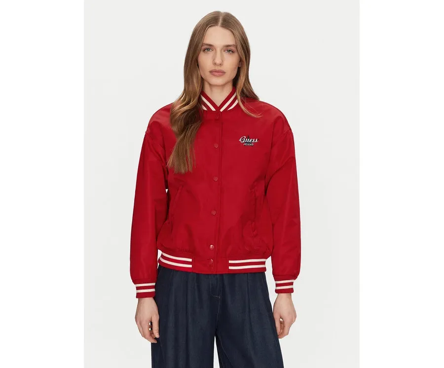 obrazek 1 Guess Jeans Kurtka bomber W5RL43 WHAA2 Czerwony Regular Fit