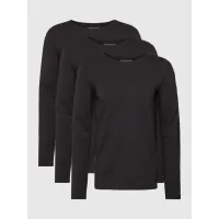 Zdjęcie Bluzka z długim rękawem z wyhaftowanym logo w zestawie 3 szt.