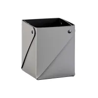 Zdjęcie Niepowtarzalny szary pojemnik biurowy 8х8хH10,5 cm