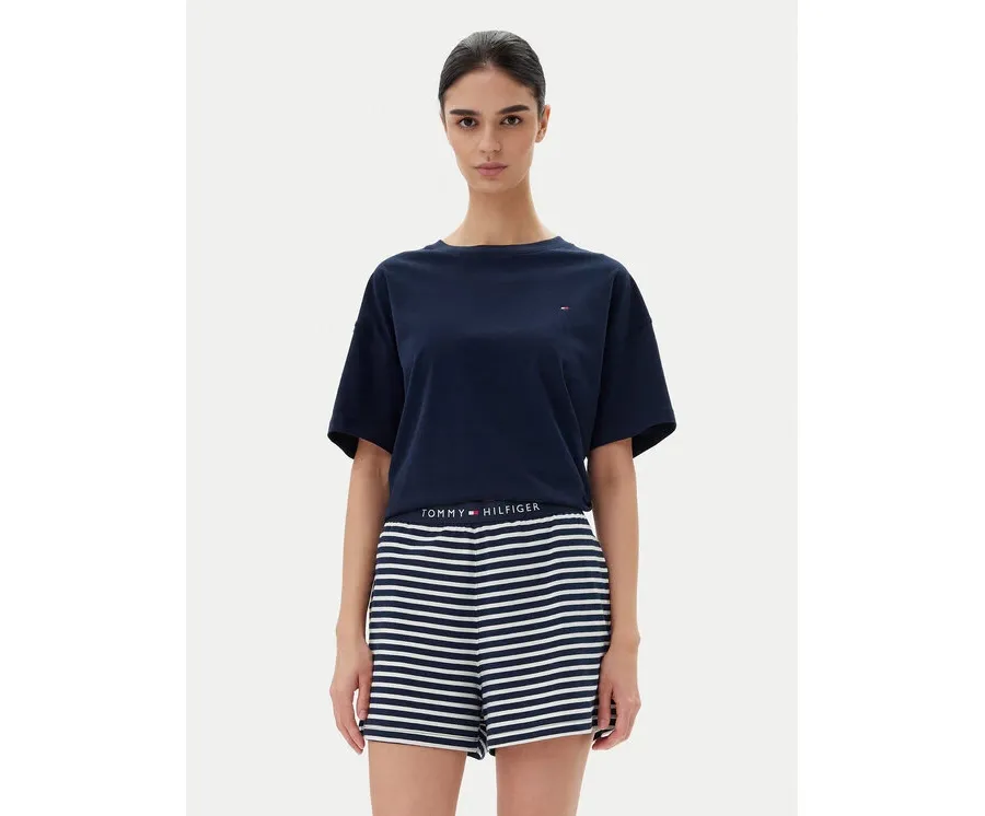 obrazek 1 Tommy Hilfiger Piżama UW0UW05760 Granatowy Regular Fit