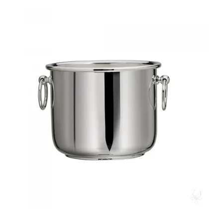 Zdjęcie Stylowe wiaderko na lód platerowane srebrem o prostym designie - Zaramella Argenti