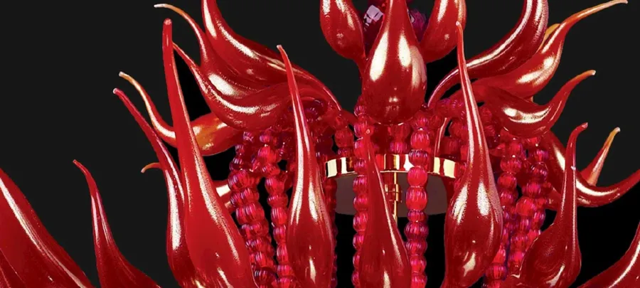 obrazek 4 Elitarny żyrandol do salonu ze szkła Murano – Vetreria Artistica Rosa