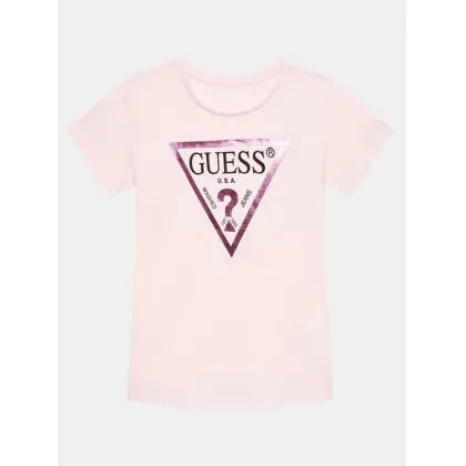 Zdjęcie Guess T-Shirt J73I56K 8HM0 Różowy Regular Fit